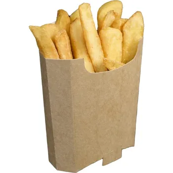 Jednorázové nádobí Think`n green Kartonový kornout na hranolky kraft TnG 100/105mm 500ks