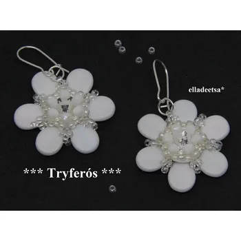 Korálek Náušnice Tryferós č.1697 - stavebnice