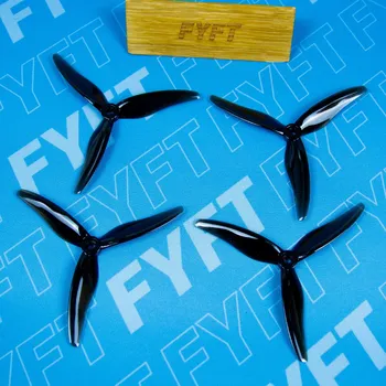 Dron Hurricane 51477 3 listé (4ks) (Gemfan) vrtule na FPV drona Barva: Černá