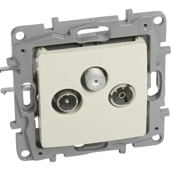 Elektrická zásuvka Legrand NILOÉ zásuvka televizní průběžná (TV+R+SAT) BÉŽOVÁ /764664/