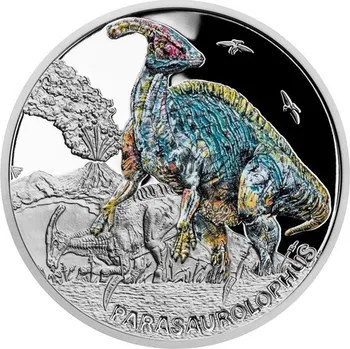 2023 - Stříbrná mince Parasaurolophus - Pravěký svět