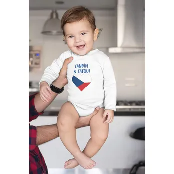 Kojenecký body Kojenecné body Fandím s tátou! Velikost: 74(6m-9m)