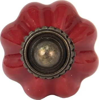 Dveřní kování Keramická úchytka Cathelijne fialková – 3 cm