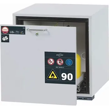 Bezpečnostní skříňka na hořlaviny 90 min., 1 zásuvka, v x š x h: 600x590x500 mm