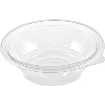 Jednorázové nádobí Miska salátová průhledná rPET 500ml Ø176mm 50ks