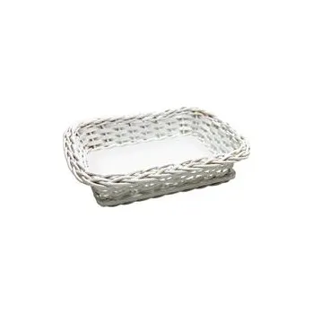 Nákupní košík Prezentační košík, hranatý, bílý 1ks