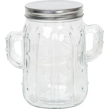 Dóza na potraviny Skleněná skladovací nádoba s víčkem a uchy S – 1000 ml
