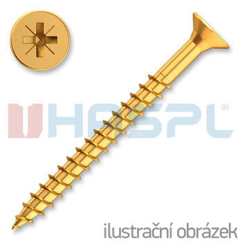 Vrut HAŠPL Vrut univerzální 4,0x60 ZHH PZ2 ZZ závit částečný 60/36