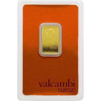 Valcambi SA - 5g Valcambi SA Švýcarsko Investiční zlatý slitek - 5 g