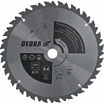 Okružní pila Dedra kotoučová pila 500x30mm 36z. s tvrdokovovými destičkami a omezovačem posuvu (HL50036)