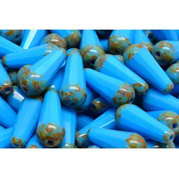 Dětské navlékací korálky Broušené kapky č.39 (20x9mm)