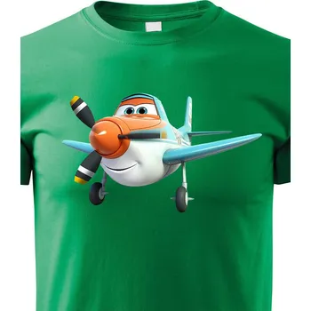 Chlapecké tričko Dětské tričko Letadlo, Barva Zelená, Velikost 134 cm/8 roků, Canvas Dětské tričko Bezvatriko.cz 1979