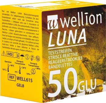 Testovací proužek do glukometru Wellion Luna Duo Glu testovací proužky 50 ks