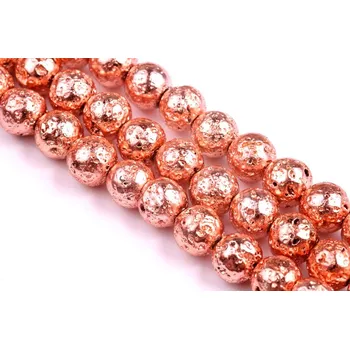 Korálek Láva pokovená č.187 (8mm)