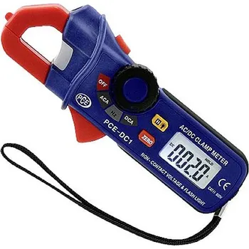 Multimetr PCE Instruments proudové kleště digitální vč. testeru napětí
