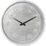 Šedé nástěnné hodiny v industriálním stylu – 39x5 cm