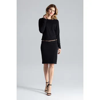 Dámské šaty Figl Dámské mini šaty Disa M414 černá L