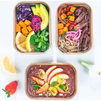 Jednorázové nádobí Guillin Miska Kraft hranatá 500ml 50ks