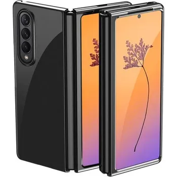 Pouzdro na mobilní telefon Plating Case pro Samsung Galaxy Z Fold 4 černé