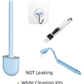 Toaletní sada čistících kartáčů + toaletní štětka Barva: Modrá sada