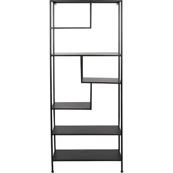 Knihovna Nástěnný stojan černý 60x23x144 cm + doprava zdarma