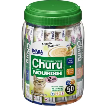 Pamlsek pro kočku Inaba Churu Cat Nourish Purée Tuna/Chicken 50x 14 g