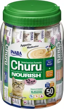Pamlsek pro kočku Inaba Churu Cat Nourish Purée Tuna/Chicken 50x 14 g