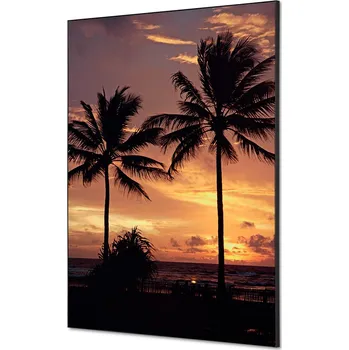 Textilní dekorace na zeď A1 Palmy západ slunce