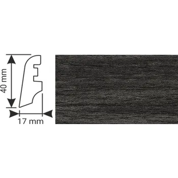 Podlahová lišta K - Produkt K-Produkt lišta KP40 13520 Dub černý
