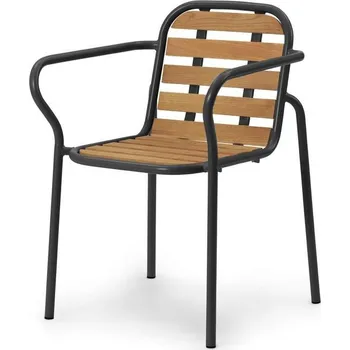 Normann Copenhagen Židle s područkami Vig Robinia, black