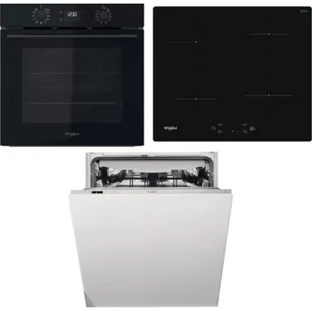 Set domácích spotřebičů Akční set spotřebičů Whirlpool trouba OMK58CU1SB + myčka WIC3C26F + indukční deska WSQ7360NE