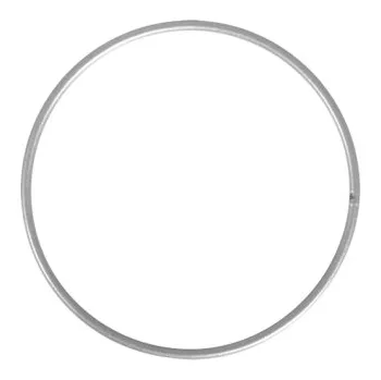 Lapač snů Kovový kruh - základ na věnec/lapač snů 20cm - stříbrný