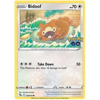 Sběratelská karetní hra Pokémon TCG Bidoof 059/078