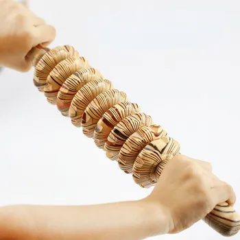 Masážní přístroj Dřevěný masážní váleček proti celulitidě