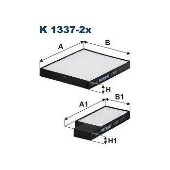 Auto-moto Filtr, vzduch v interiéru FILTRON K 1337-2x