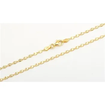 Řetízek Stříbrný pozlacený řetízek valentina 45 cm STRR0425F + dárek zdarma