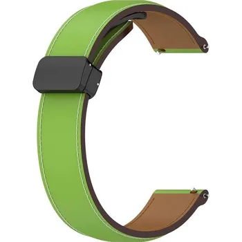 Příslušenství k chytrým hodinkám eses Kožený řemínek s magnetickou přezkou 20 mm - Zelený