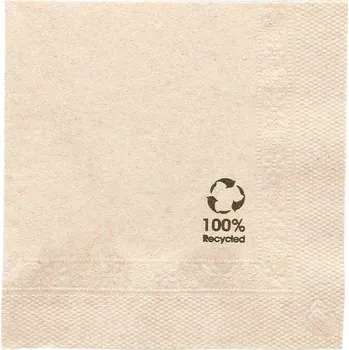 Papírový ubrousek Gastro obaly Ubrousek natural 25x25cm 2 vrstvý (min. počet 4800ks)