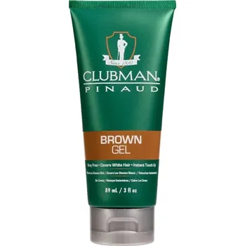 Barva na vlasy Barva na vlasy a vousy CLUBMAN Pinaud Brown gel - hnědá 89 ml