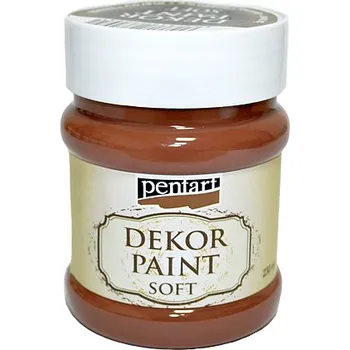 Speciální výtvarná barva Dekor Paint - křídová vintage barva 230ml - hnědá