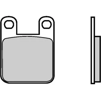 Brzda pro motocykl Zadní brzdové destičky Brembo Peugeot 50 XR6 2002 - 2007 směs TT