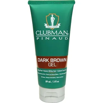Barva na vlasy Barva na vlasy a vousy CLUBMAN Pinaud Dark brown gel - tmavě hnědá 89 ml
