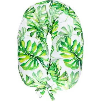 Kojící polštář ENIE BABY kojící polštář z paměťové pěny SATINE Tropical Leaves