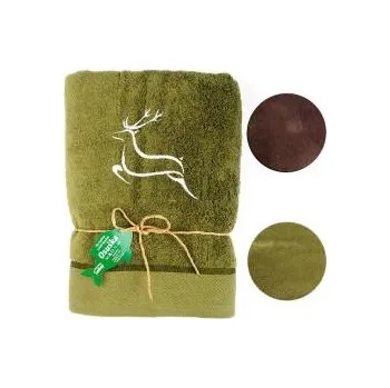 E-myslivost Dárková osuška pro myslivce - motiv jelen - Barva hnědá