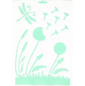 Fandy Šablona plastová pampeliška 17 x 26 cm