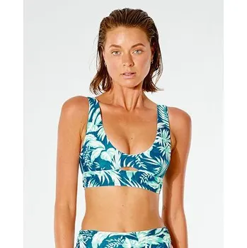 Dámská móda Plavky Rip Curl SUN RAYS MIRAGE TOP Dark Teal velikost M