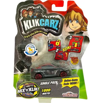 auto na autodráhu Majorette Klikcarz Autíčko s náhradním dílem Jméno: Black Class