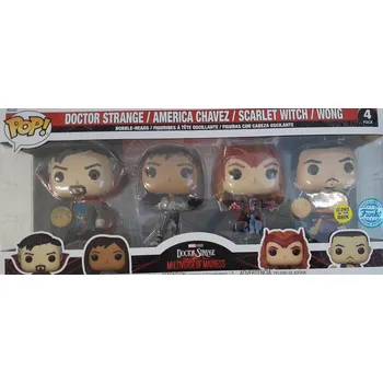 Figurka Funko Pop! Doctor Strange - America Chavez - Scarlet Witch - Wong - 4 Pack Glows in the Dark