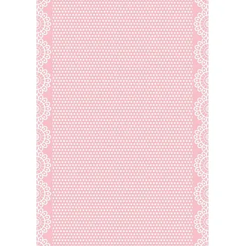 Umělecký papír Rýžový papír A4 - Day Dream - dívčí tečkovaný motiv