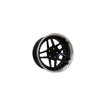 Alu kolo Racing Line SSA01 HAXER 10x19 5x120 ET40.00 černá + leštěný límec